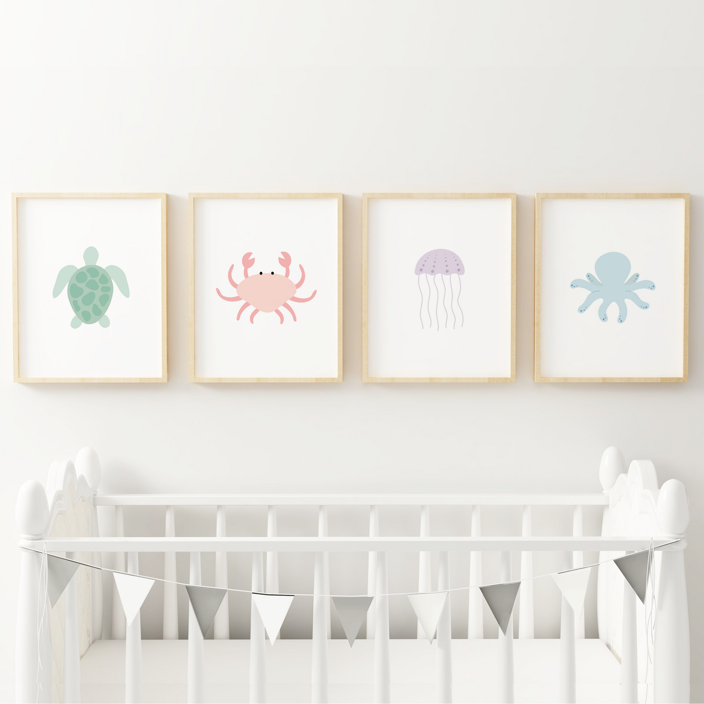 Under The Sea Art Prints (Set of 4)