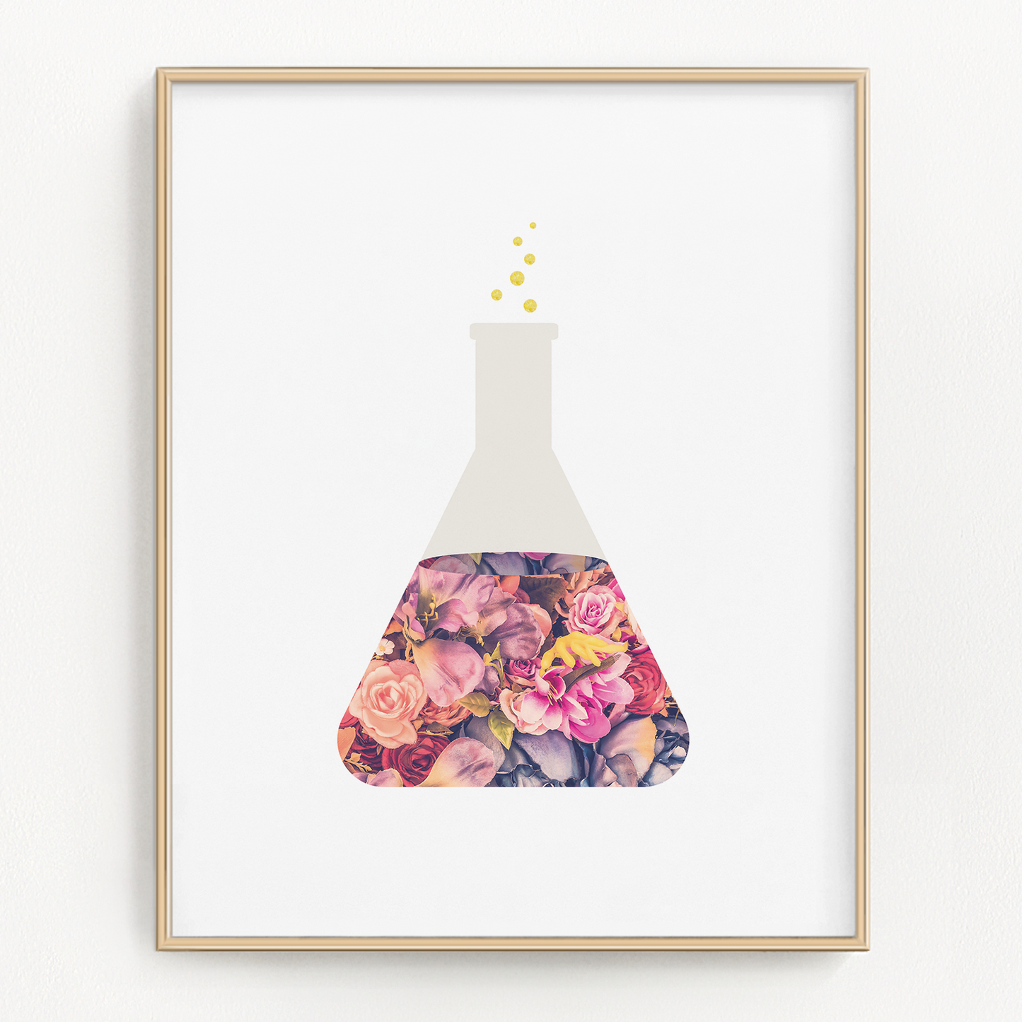 Floral Science Art Prints (Set of 4)