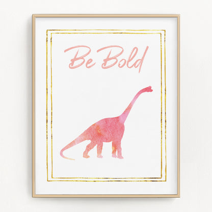 Watercolor Dinosaur Art Prints (Set of 4)