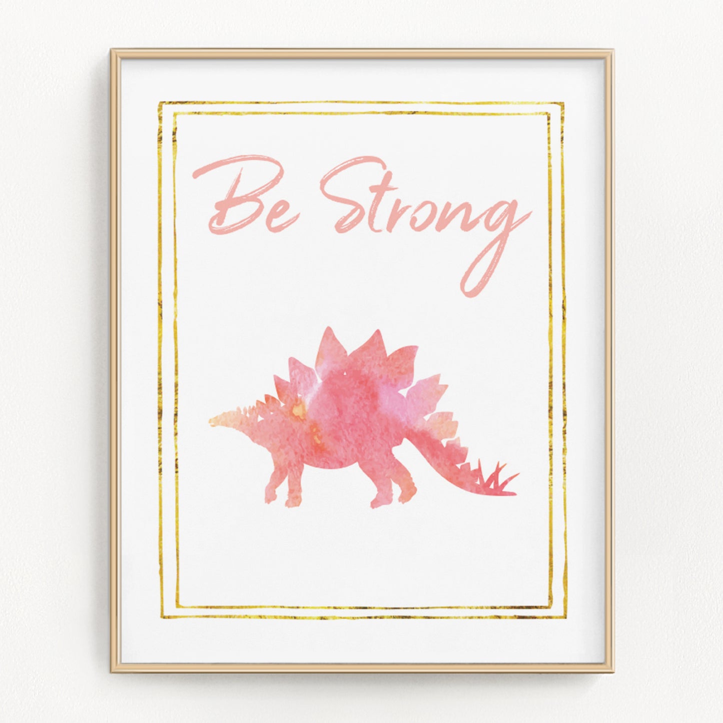 Watercolor Dinosaur Art Prints (Set of 4)