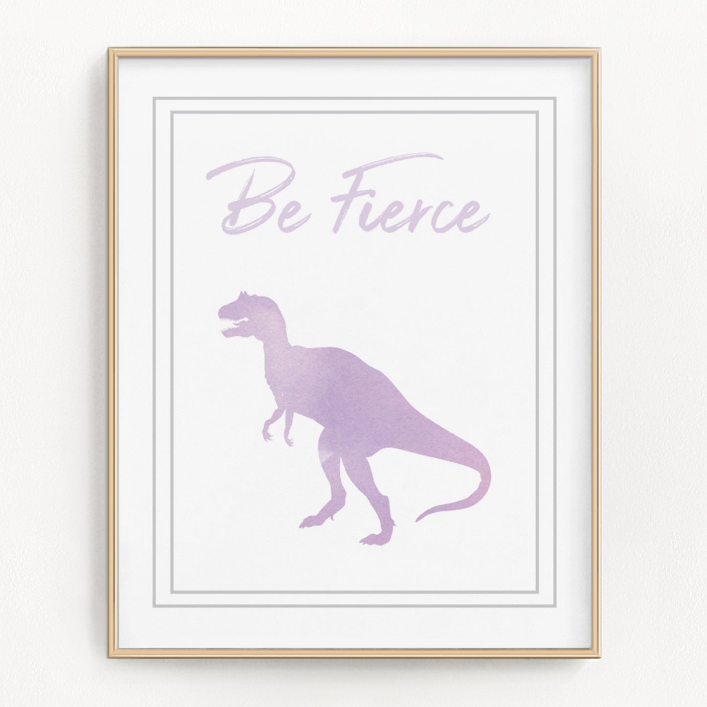 Watercolor Dinosaur Art Prints (Set of 4)