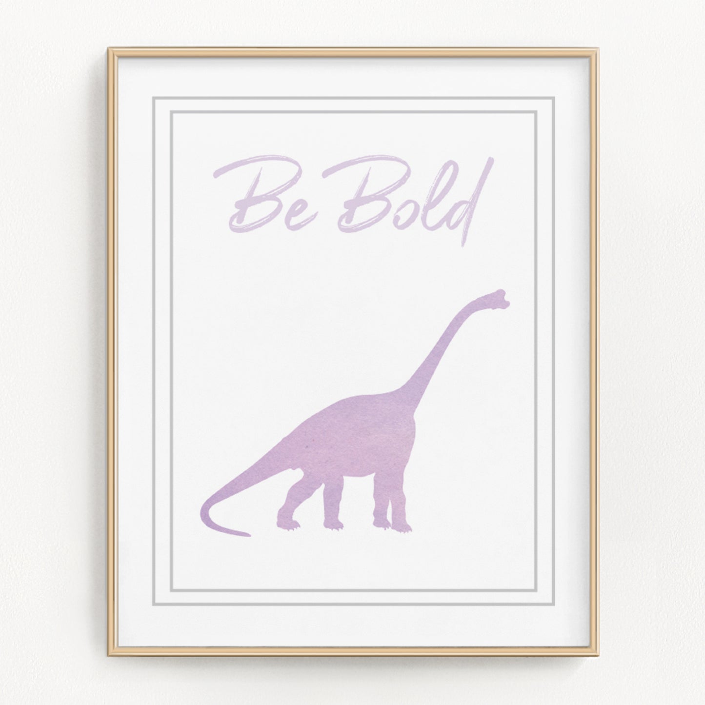 Watercolor Dinosaur Art Prints (Set of 4)