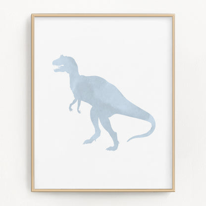 Pastel Watercolor Dinosaur Art Prints (Set of 3)