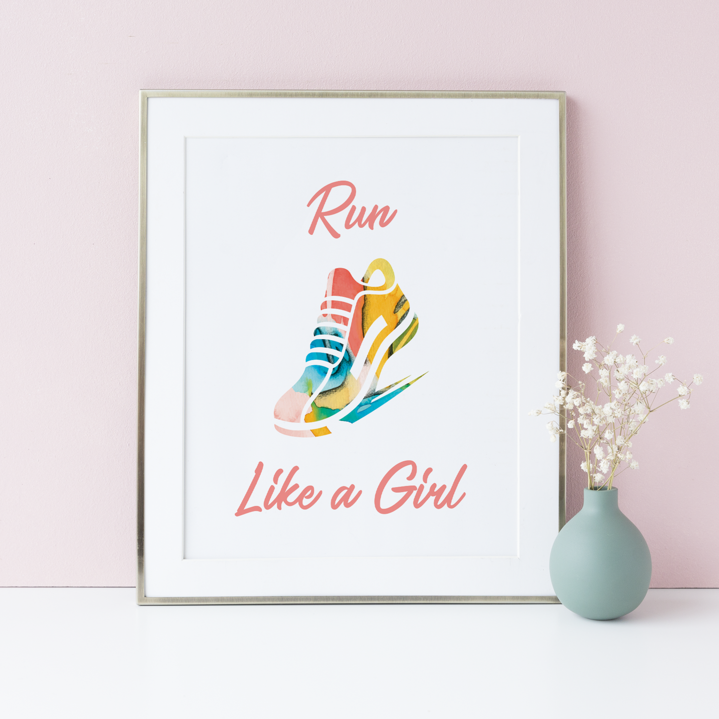 Run Like A Girl Art Print