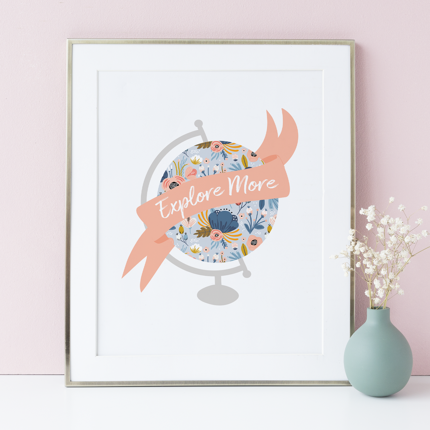 Explore More Floral Globe Art Print