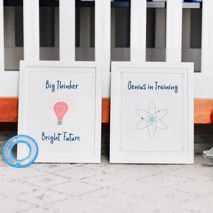 Bright Kids Science Art Prints (Set of 2)