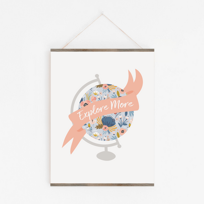 Explore More Floral Globe Art Print