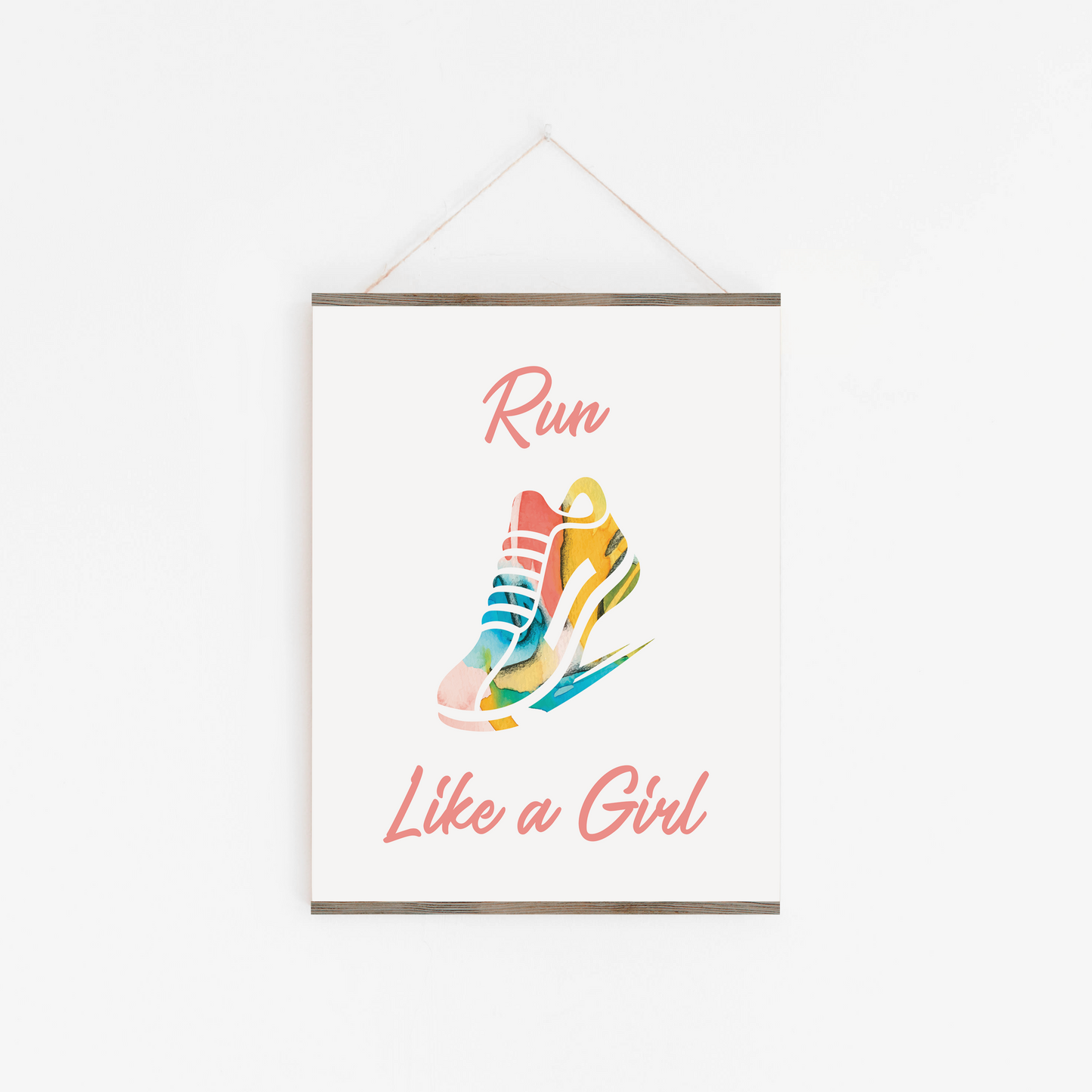 Run Like A Girl Art Print