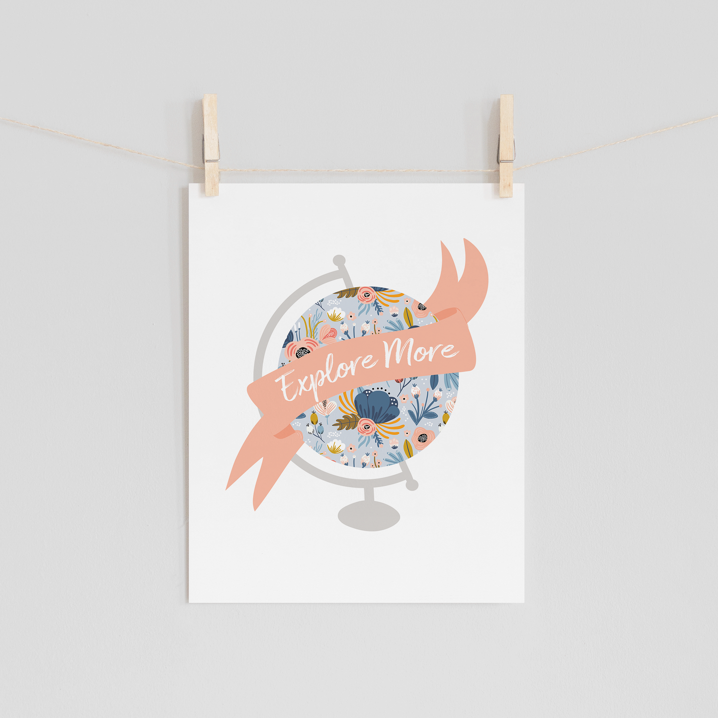 Explore More Floral Globe Art Print