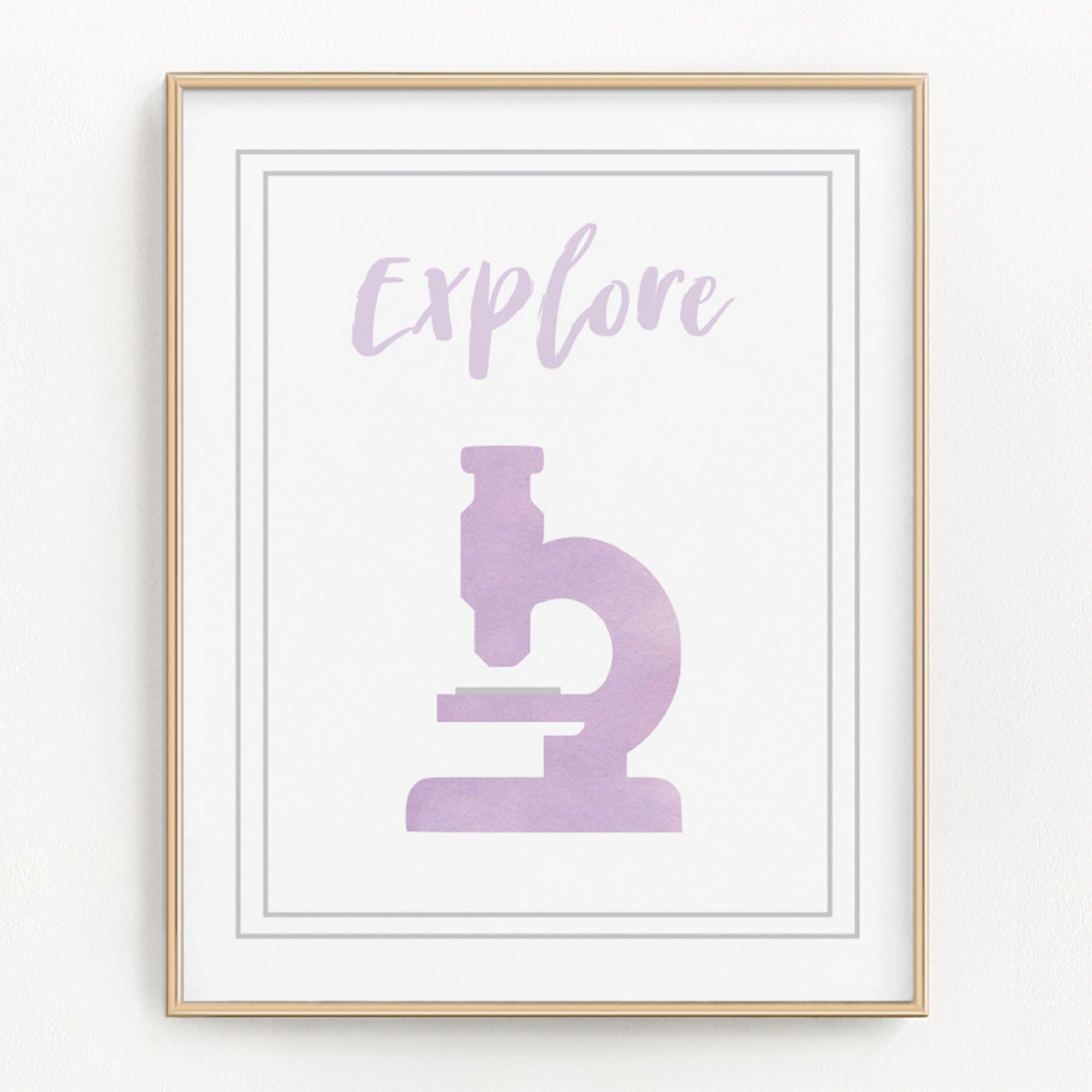 Watercolor Science Art Prints (Set of 4)