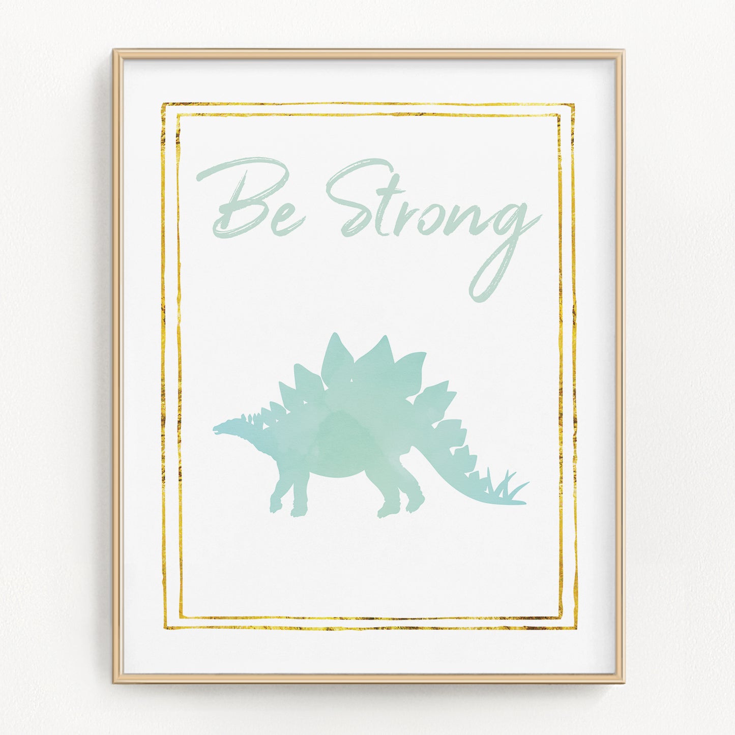 Watercolor Dinosaur Art Prints (Set of 4)