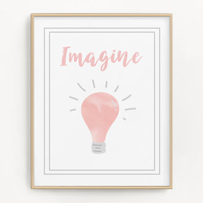 Watercolor Science Art Prints (Set of 4)