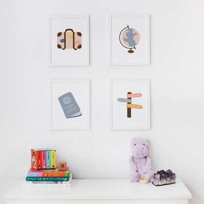 Globetrotter Art Prints (Set of 4)