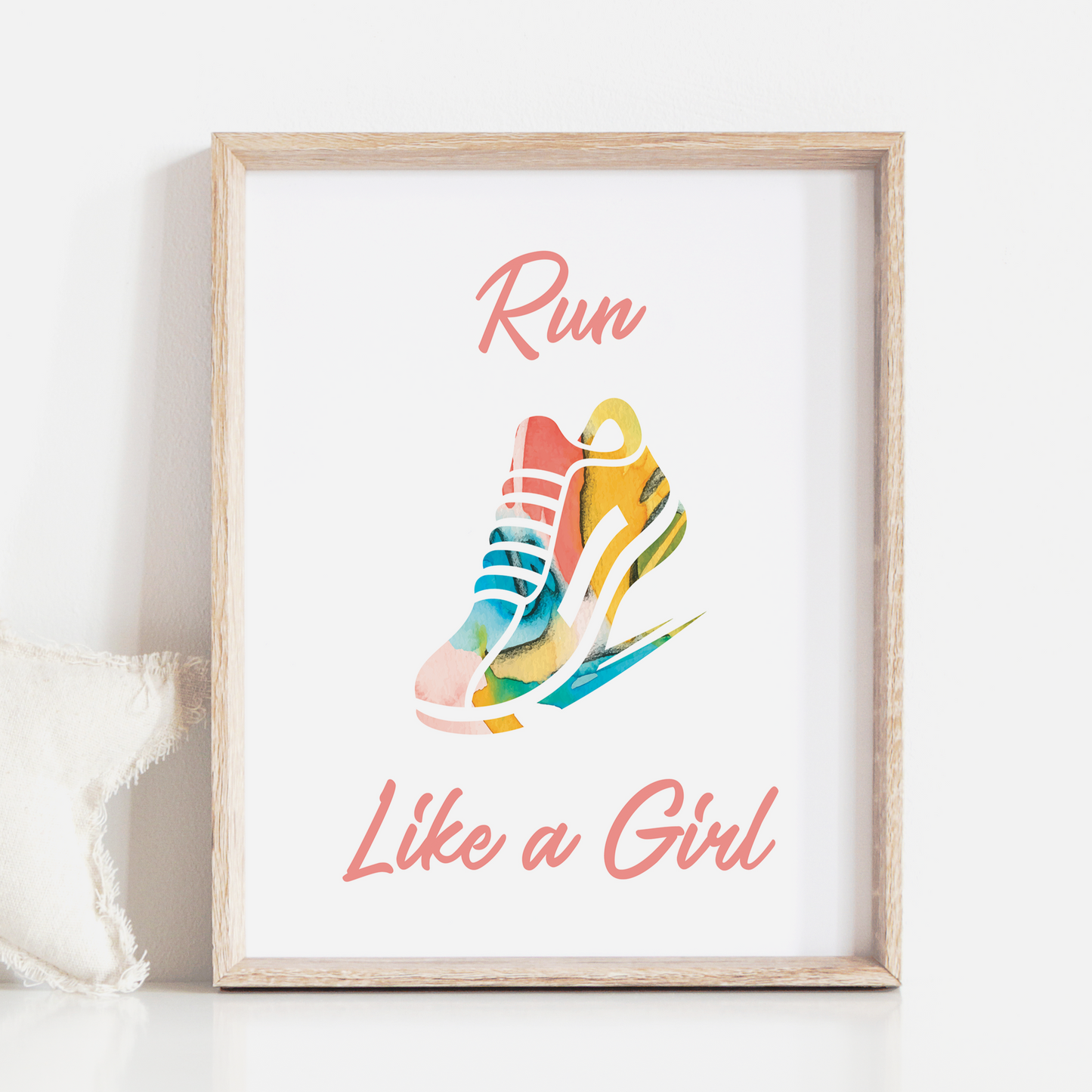 Run Like A Girl Art Print