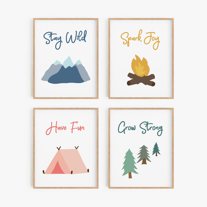 Great Outdoors Art Prints (Set of 4)